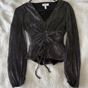 Black Shimmer Women's Top